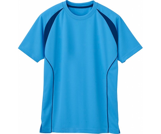 WHISEL（自重堂） 半袖Tシャツ ブルー L WH90158 1枚（ご注文単位1枚）【直送品】