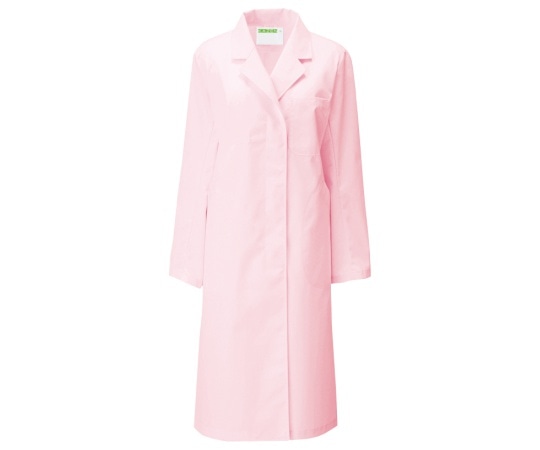 KAZEN レディス診察衣S型 長袖 ピンク 3L 120-73 3L 1枚（ご注文単位1枚）【直送品】