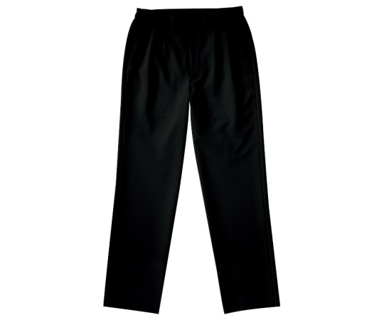 KAZEN メンズツータックパンツ 黒 M APK620-5 M 1枚（ご注文単位1枚）【直送品】