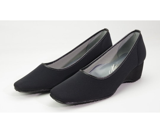 マリアンヌ製靴 健康らくらく2WAYミラクルストレッチ フォーマルパンプス ハイヒールタイプ 黒 LL（25.0~25.5cm） CH450 1足（ご注文単位1足）【直送品】