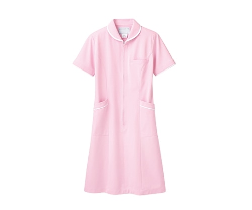 住商モンブラン ナースワンピース 半袖 ピンク/白 73-1554 3L 1枚（ご注文単位1枚）【直送品】
