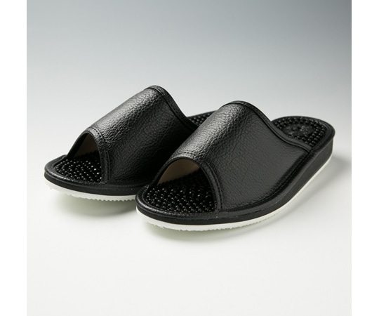 山一 紳士健康サンダル ブラック L 765bBKL 1足（ご注文単位1足）【直送品】