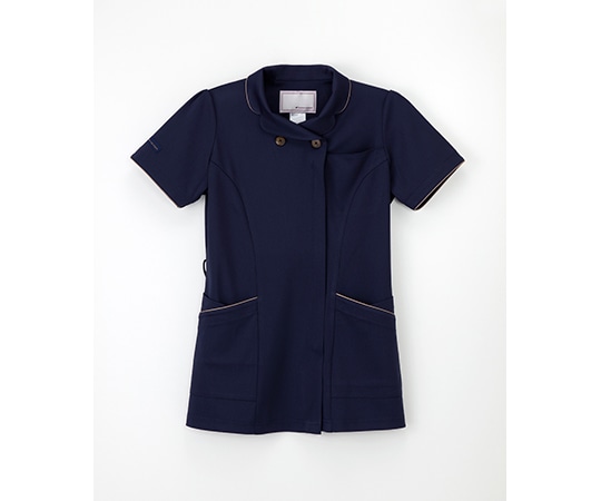 ナガイレーベン チュニック ネイビー+ベージュ L AY-3787 1枚(ご注文単位1枚)【直送品】