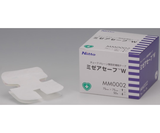 ニトムズ ミゼアセーフ W 75×75mm 50枚×20箱入  1ケース（ご注文単位1ケース）【直送品】