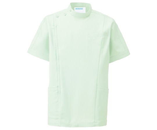 KAZEN メンズジャケット半袖 ミントグリーン L 253-22 L 1枚（ご注文単位1枚）【直送品】