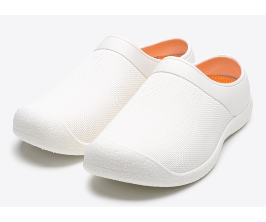 丸五 マンダム サボシューズ ホワイト 23cm #61 1足（ご注文単位1足）【直送品】