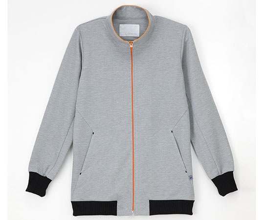 ナガイレーベン ジップアップブルゾン グレー+オレンジ L TJ-2000 1枚（ご注文単位1枚）【直送品】