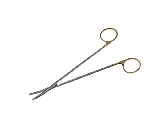 日本フリッツメディコ T/Cメッツェンバーム・フィノ剪刀 20cm 曲 B024-020A 1個（ご注文単位1個）【直送品】