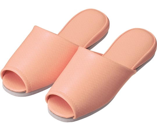 日紅商事 ヘリンボン柄前開きスリッパ ピンク 20足セット NB5003（20ソクセット）-ピンク-26.0cm 1箱（ご注文単位1箱）【直送品】