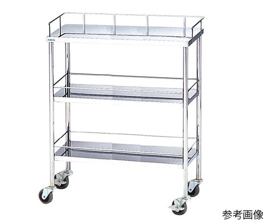 ナビス（アズワン） 回診車（静音タイプ） 750×450×850mm HM-750-S 1個（ご注文単位1個）【直送品】