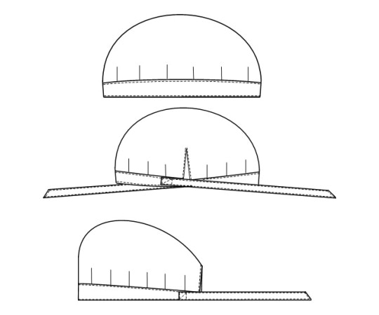 ナガイレーベン 看護帽子 1組（2枚入） EP511 1組（ご注文単位1組）【直送品】