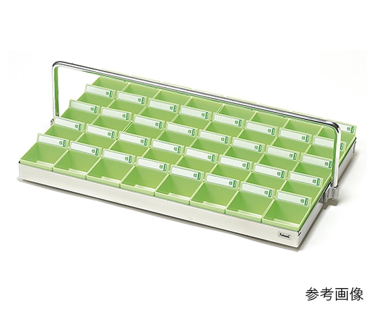 エスティーメディカル 投薬トレー（ハンガー付）40駒（ブルー駒） ST-40BH 1セット（ご注文単位1セット）【直送品】