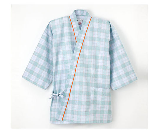 ナガイレーベン 患者衣 じんべい型 グリーン EL PG1411 1枚（ご注文単位1枚）【直送品】