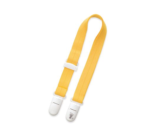 フットマーク お食事エプロンのびクリップ （イエロー） 403783-02 1個（ご注文単位1個）【直送品】