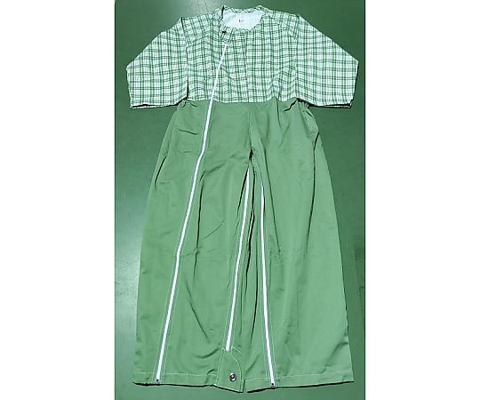 アズワン 介護つなぎ グリーン LLサイズ 10枚入  1箱（ご注文単位1箱）【直送品】