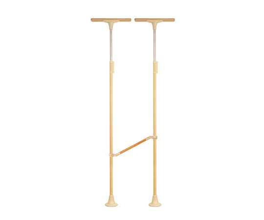 DIPPERホクメイ ベスポジBPZ Tベース ロング H型 木手すり 曲げ600 セット BPZ-H2100-70 1個（ご注文単位1個）【直送品】