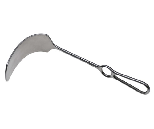 日本フリッツメディコ ミクリッツ腹壁鈎 24cm 巾50×155mm R119-1478 1個（ご注文単位1個）【直送品】