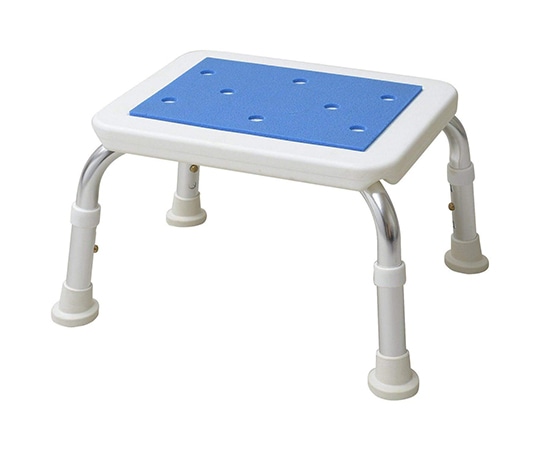 山善（YAMAZEN） コンフォート シャワースツール 半身浴チェア ホワイト/ブルー YS-1002 1台（ご注文単位1台）【直送品】