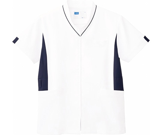 WHISEL（自重堂） 男女兼用スクラブ ホワイトネービー SS WH12085 1枚（ご注文単位1枚）【直送品】