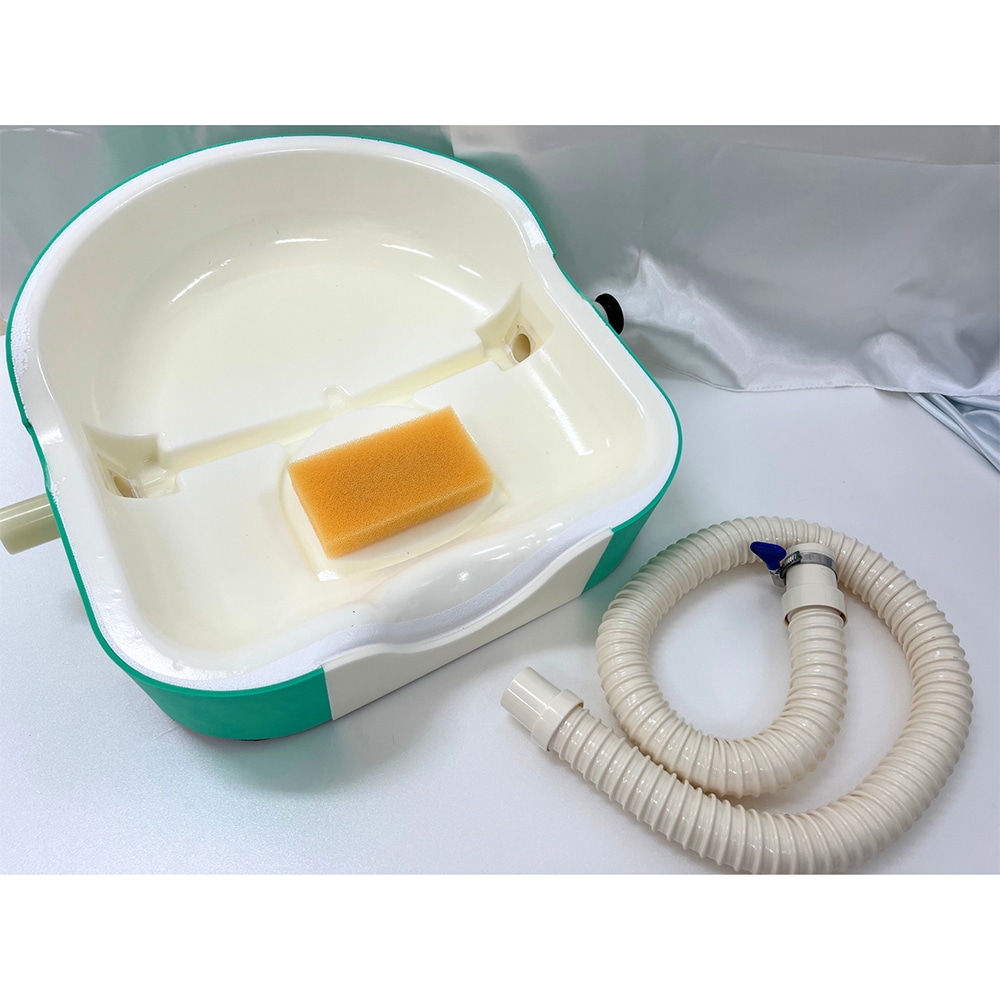 旭化成（成形樹脂） 寝たまま簡単快適 洗髪器 ホワイト  1セット（ご注文単位1セット）【直送品】