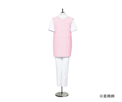 住商モンブラン 予防衣 レディス ノースリーブ ピンク 74-223 フリー 1枚（ご注文単位1枚）【直送品】