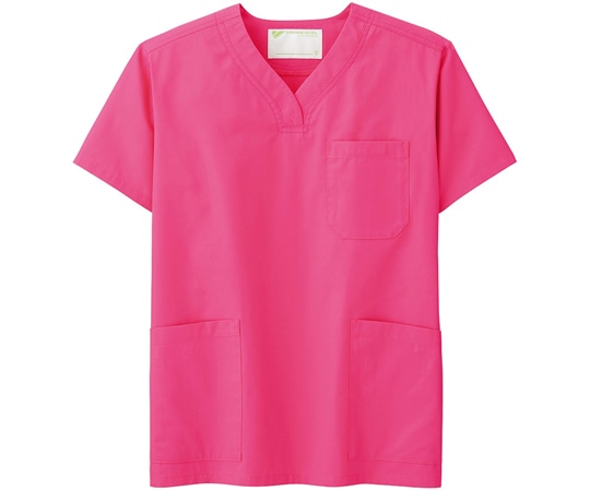 ミドリ安全 作業服 メディカルウェア ベルデクセルフレックス 男女兼用スクラブ VEM1011上 チェリーピンク 3Lサイズ VEM1011-UE-3L 1着（ご注文単位1着）【直送品】