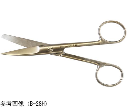 NAPOX 小型解剖用反剪刀 片鋭片鈍 130mm B-28 1個（ご注文単位1個）【直送品】