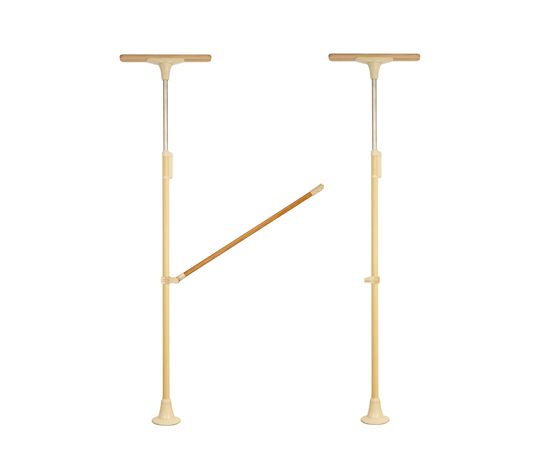 DIPPERホクメイ ベスポジBPZ Tベース レギュラーH型 木手すり 跳ね上げ1200 セット BPZ-H2200-52 1個（ご注文単位1個）【直送品】