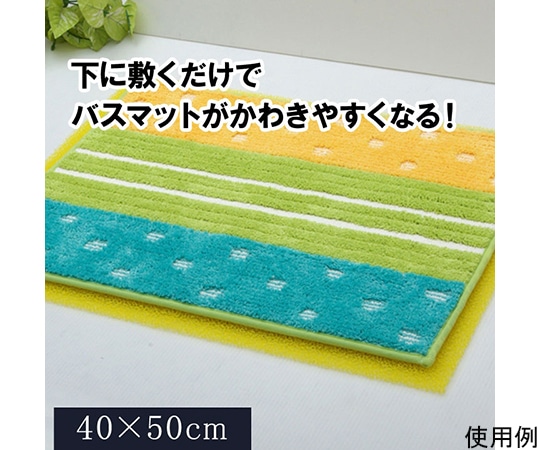 アズワン バスマットに下に敷くだけ バスマットが『乾くんだ』 約40×50cm 1080590014207 1個（ご注文単位1個）【直送品】