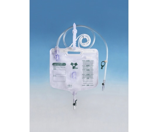 ユーシンメディカル ユーシン 採尿バッグ 閉鎖式採尿バッグ2500mL ニードルレス採尿ポート付 1箱（10枚） M12500 1箱（ご注文単位1箱）【直送品】