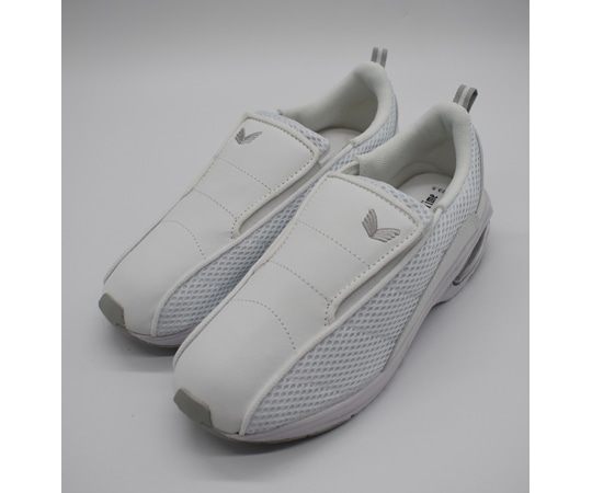 山一 消臭クッションインソール スリッポンシューズ ホワイト 25.0cm 81WH250 1足（ご注文単位1足）【直送品】