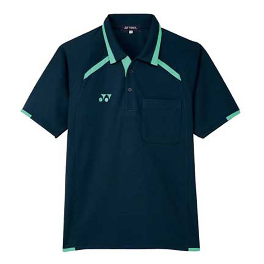 YONEX（トンボ） ニットシャツ ネイビー×ペパーミント L（身丈70cm） CY300-42 L 1枚（ご注文単位1枚）【直送品】