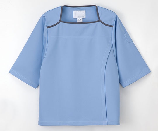 ナガイレーベン 検診衣上衣 ブルー L FK1466 1枚（ご注文単位1枚）【直送品】