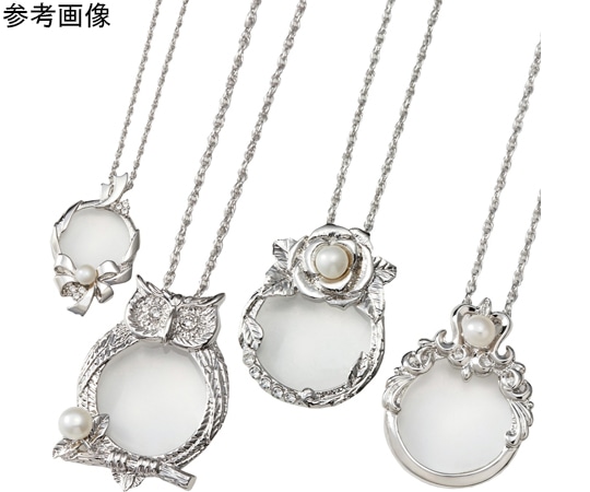 池田レンズ工業 ペンダントルーペ スワロフスキー 4.5倍 28mm フラワー 332-FL 1個（ご注文単位1個）【直送品】