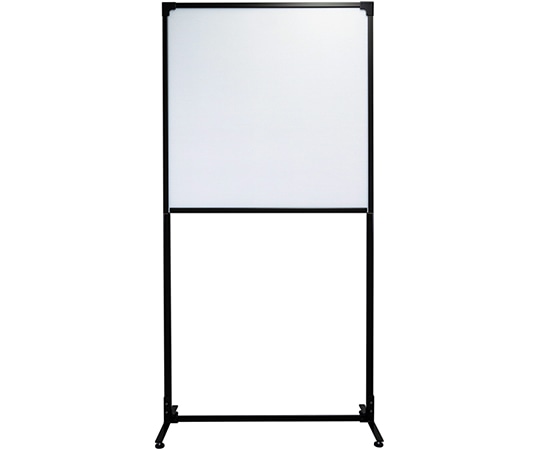 岐阜プラスチック工業 抗菌ウォール 軽量タイプ アジャスター仕様 ハーフパネル ブラック FS5-1018H 1個（ご注文単位1個）【直送品】