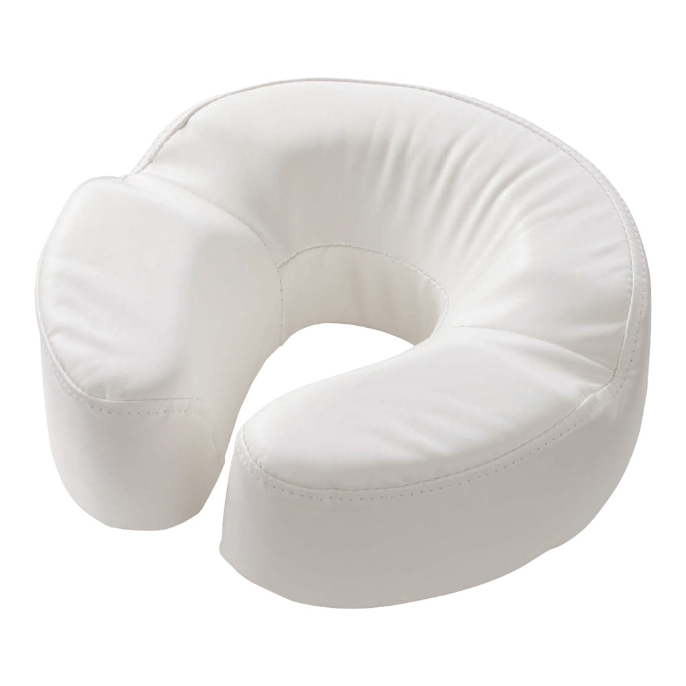 フィフティ・ヴィジョナリー 低反発クッション（耐次亜塩素酸/耐アルコールNEOシリーズ） フェイスクッション（アイホール付） ホワイト FV-916-WH 1個（ご注文単位1個）【直送品】