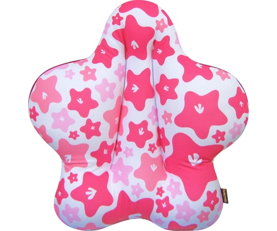 龍野コルク工業 CuCuスリム(腰楽クッション)ピースフラワー ピンク 1個(ご注文単位1個)【直送品】