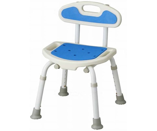 サテライト 福浴 コンパクトシャワーチェア ブルー FKW-01-C 1個（ご注文単位1個）【直送品】