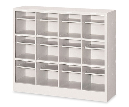 テラモト シューズロッカー オープンタイプ NPS24（中棚付） OT-497-124-0 1個（ご注文単位1個）【直送品】