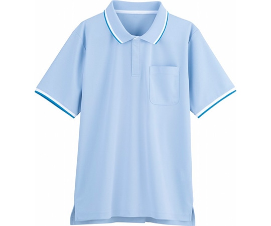 WHISEL（自重堂） 半袖ポロシャツ サックス L WH90318 1枚（ご注文単位1枚）【直送品】