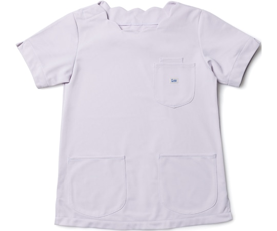 Lee レディススクラブ（スカラップ） ラベンダー XXL  1枚（ご注文単位1枚）【直送品】