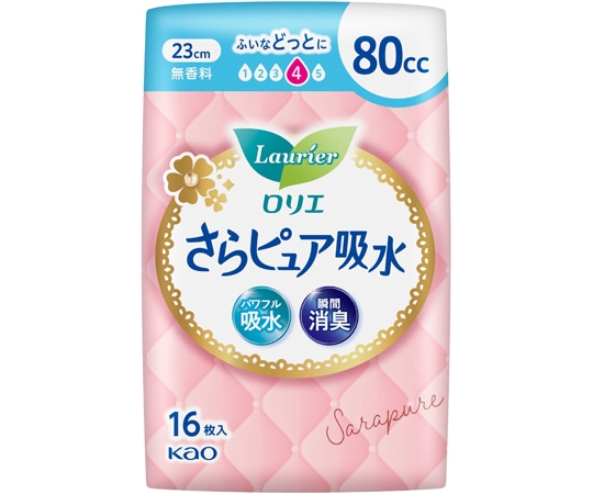 花王 ロリエさらピュア吸水80cc 1ケース（16パック入）  1ケース（ご注文単位1ケース）【直送品】