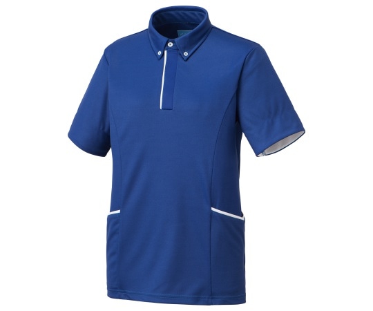 KAZEN ニットシャツ ロイヤルブルー SS KZN231-11 SS 1枚（ご注文単位1枚）【直送品】