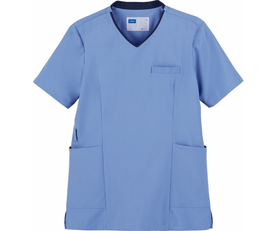 WHISEL（自重堂） レディーススクラブ サックス L WH13095 1枚（ご注文単位1枚）【直送品】