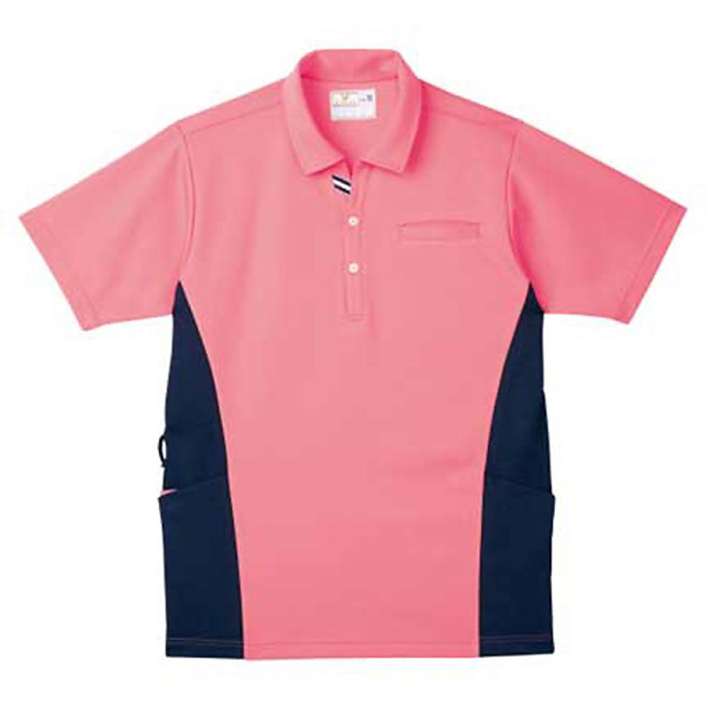 KIRAKU（トンボ） ケアワークシャツ カメリアピンク S（身丈67cm） CR173-11 S 1枚（ご注文単位1枚）【直送品】