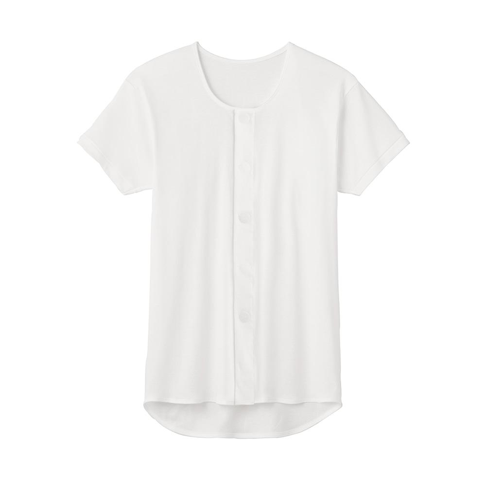 グンゼ（肌着） 紳士半袖ワンタッチシャツ ホワイト L HWC319 1枚（ご注文単位1枚）【直送品】