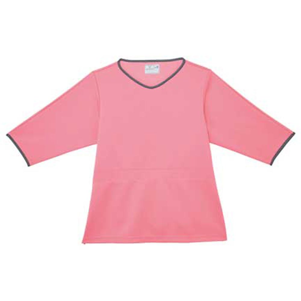 KIRAKU(トンボ) レディス検診用シャツ カメリアピンク M(身丈72cm) CR846-11 M 1枚(ご注文単位1枚)【直送品】