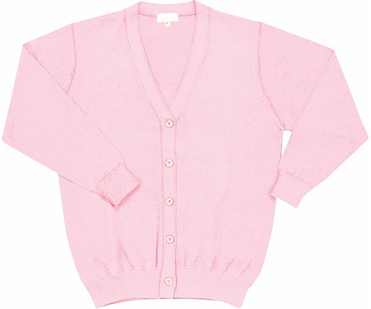 WHISEL（自重堂） カーディガン ピンク M WH90019 1枚（ご注文単位1枚）【直送品】