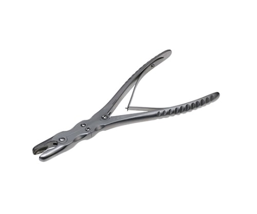 日本フリッツメディコ ヤンゼン二連関節丸のみ鉗子 直 23cm L 10mm P221-0111 1個（ご注文単位1個）【直送品】