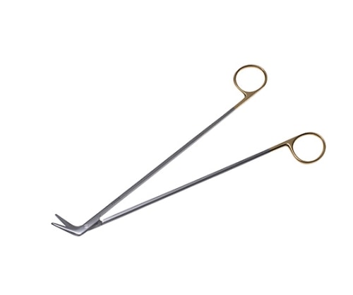 日本フリッツメディコ T/Cドベイキー・アングル剪刀 23cm 45度 B027-023C 1個（ご注文単位1個）【直送品】